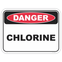 Danger chlorine safety sign - AS1319 compliant, National Safety Signs Australia