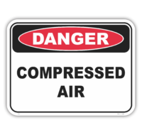 Compressed air sign D1032