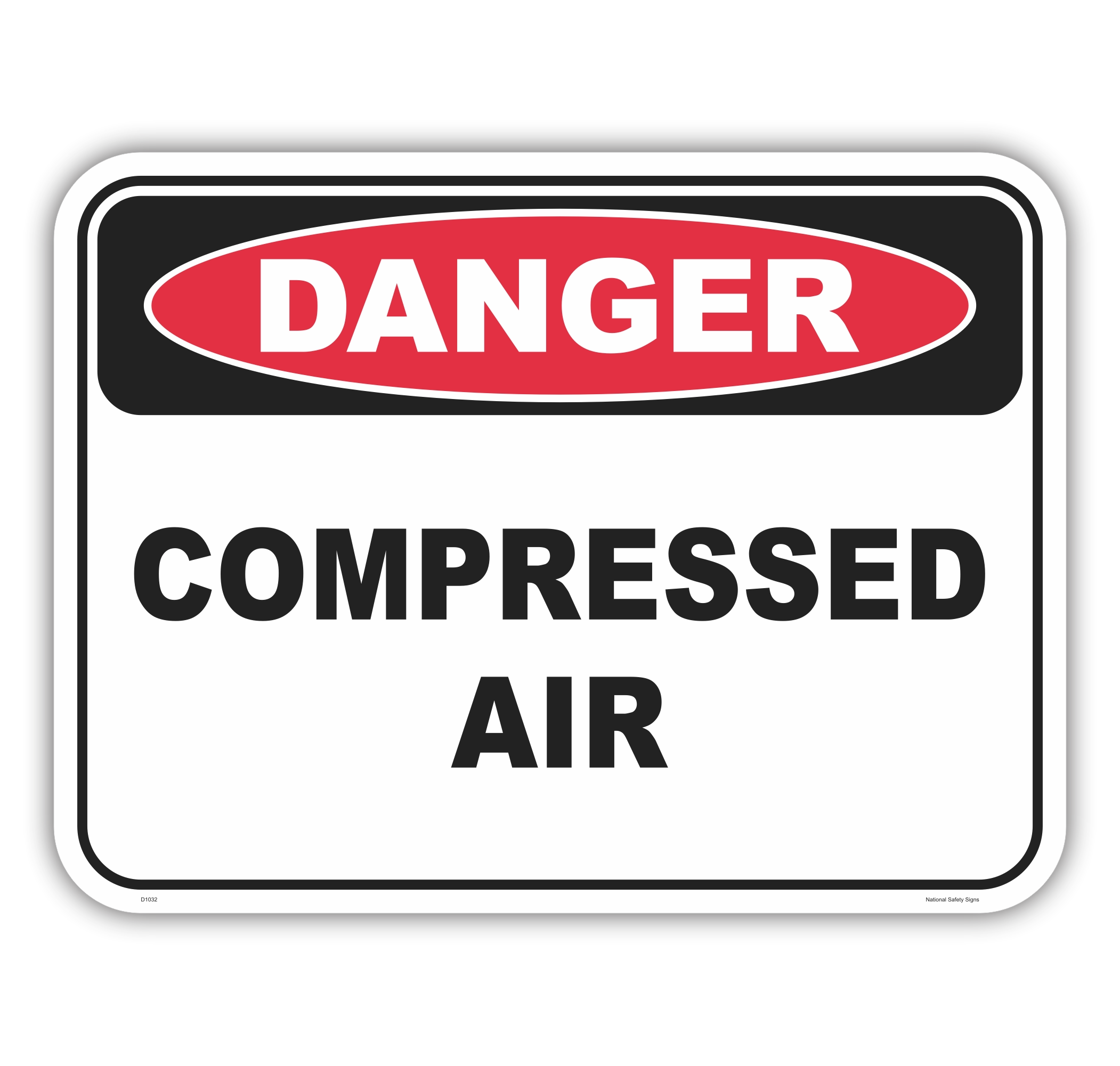 Compressed air sign D1032