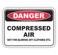 Compressed air sign  D1033