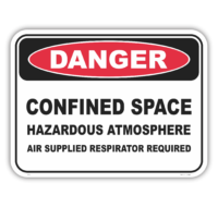 Confined space sign  D1036