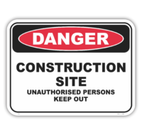 Construction Site sign  D1039