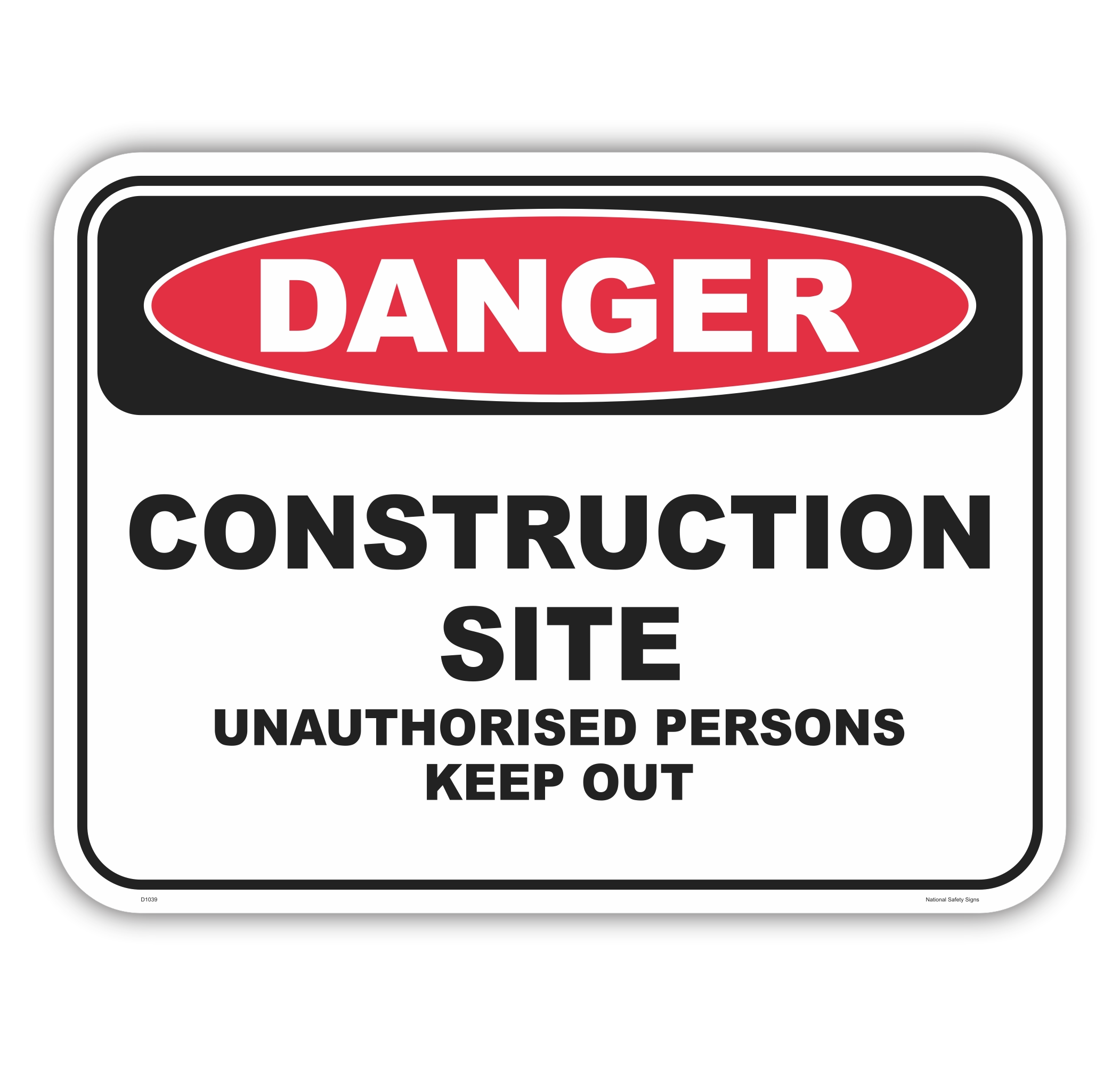 Construction Site Sign D1039