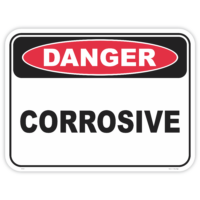 Danger corrosive safety sign - AS1319 compliant, National Safety Signs Australia