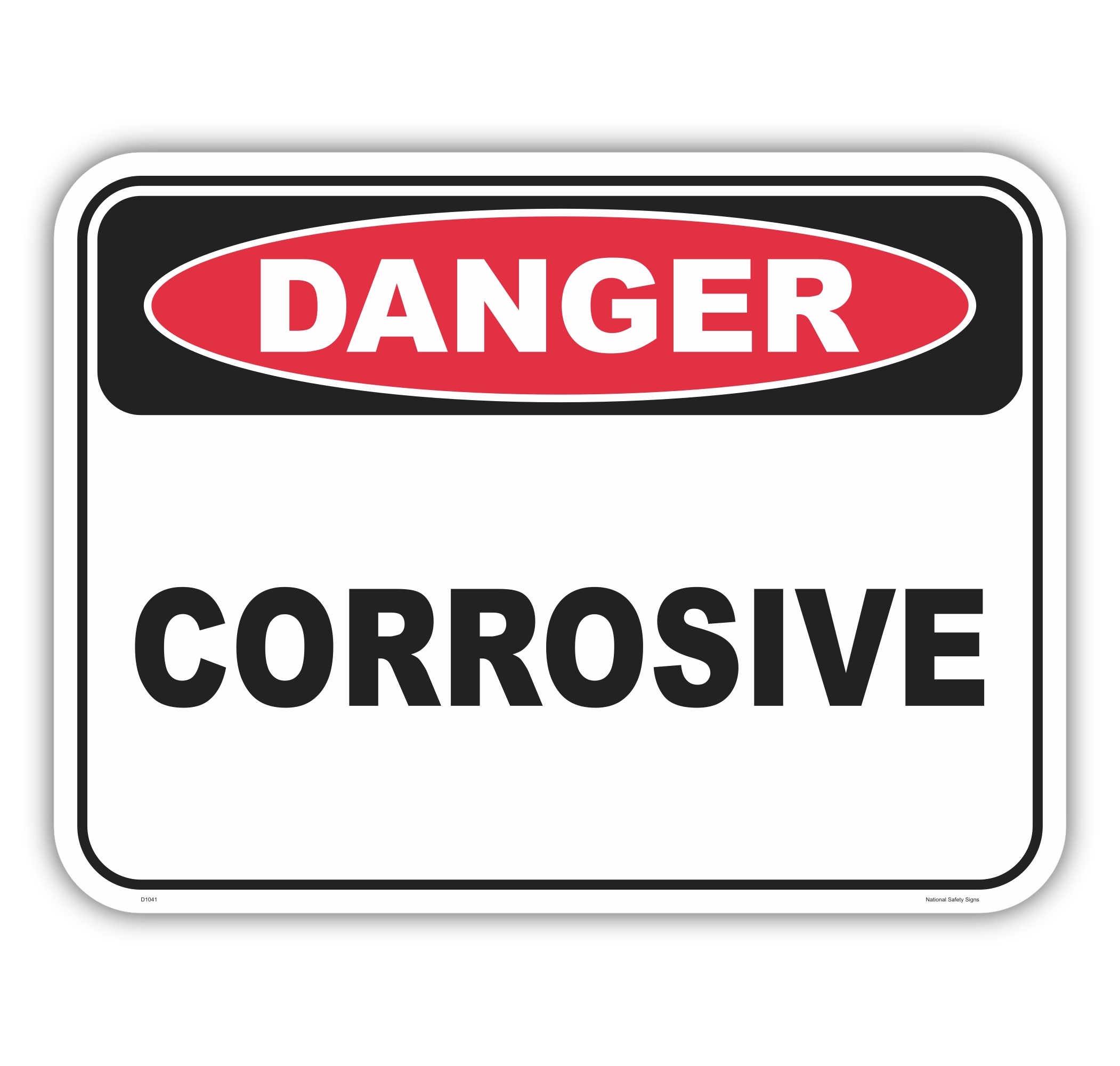 Corrosive Sign D1041