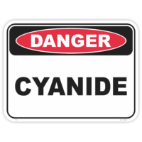 Danger cyanide safety sign - AS1319 compliant, National Safety Signs Australia