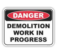 Demolition sign D1051