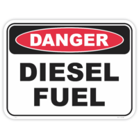 Danger diesel fuel safety sign - AS1319 compliant, National Safety Signs Australia