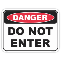 Danger do not enter safety sign - AS1319 compliant, National Safety Signs Australia
