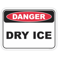Danger dry ice safety sign - AS1319 compliant, National Safety Signs Australia
