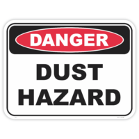 Danger dust hazard safety sign - AS1319 compliant, National Safety Signs Australia