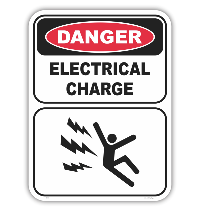 Base Charge Sign Electrical Charge Sign D1063 - National Safety Signs