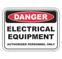 Electrical Equipment sign  D1064