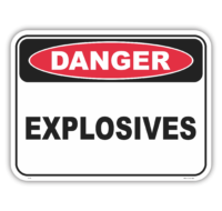 Explosives Sign D1068