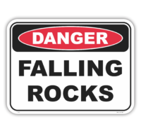 Falling Rocks Sign D1070