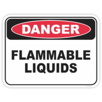 Danger flammable liquids safety sign - AS1319 compliant, National Safety Signs Australia