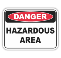 Hazardous Area Sign D1079