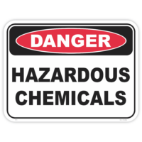 Danger hazardous chemicals safety sign - AS1319 compliant, National Safety Signs Australia