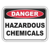 Hazardous Chemicals Sign D1080