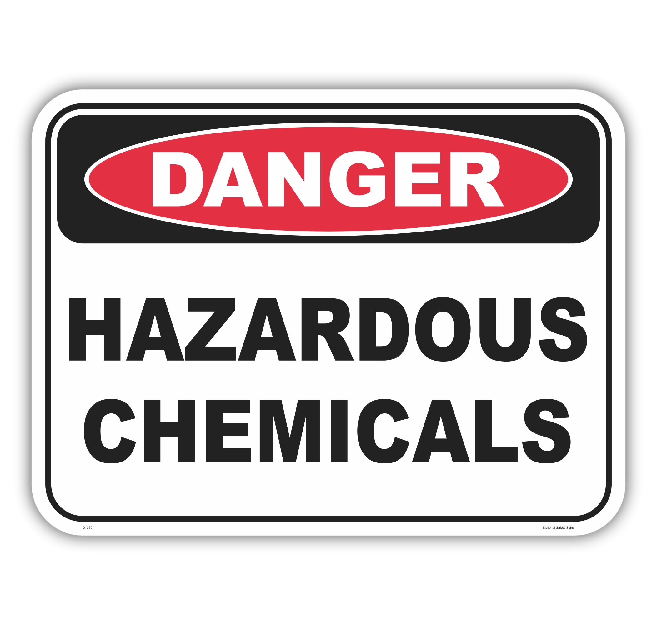Hazardous Chemicals Sign D1080