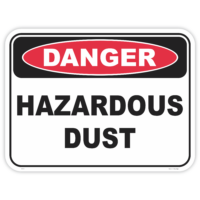 Danger hazardous dust safety sign - AS1319 compliant, National Safety Signs Australia