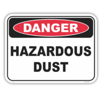 Hazardous Dust Sign D1081