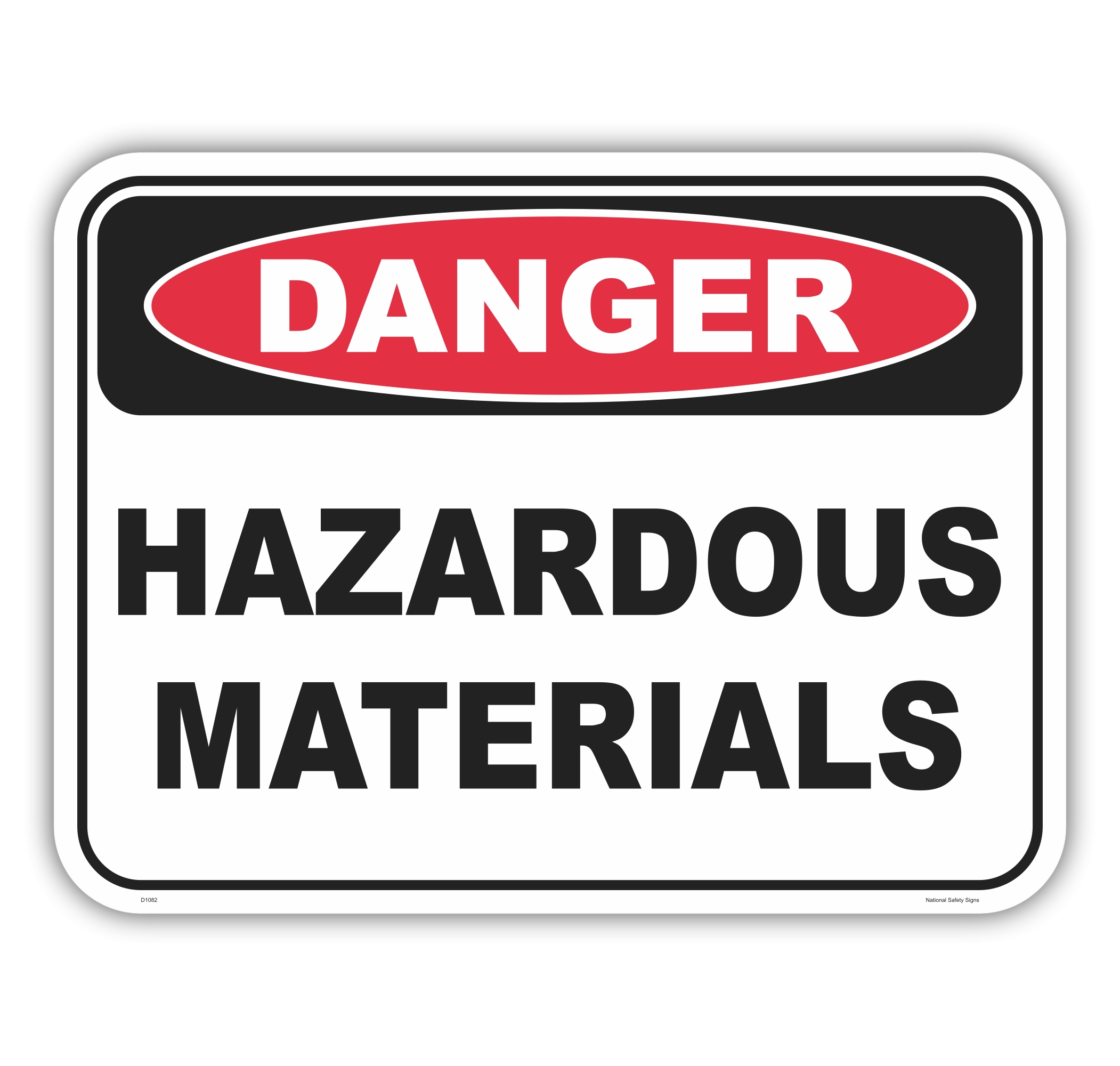 Hazardous Materials Sign D1082