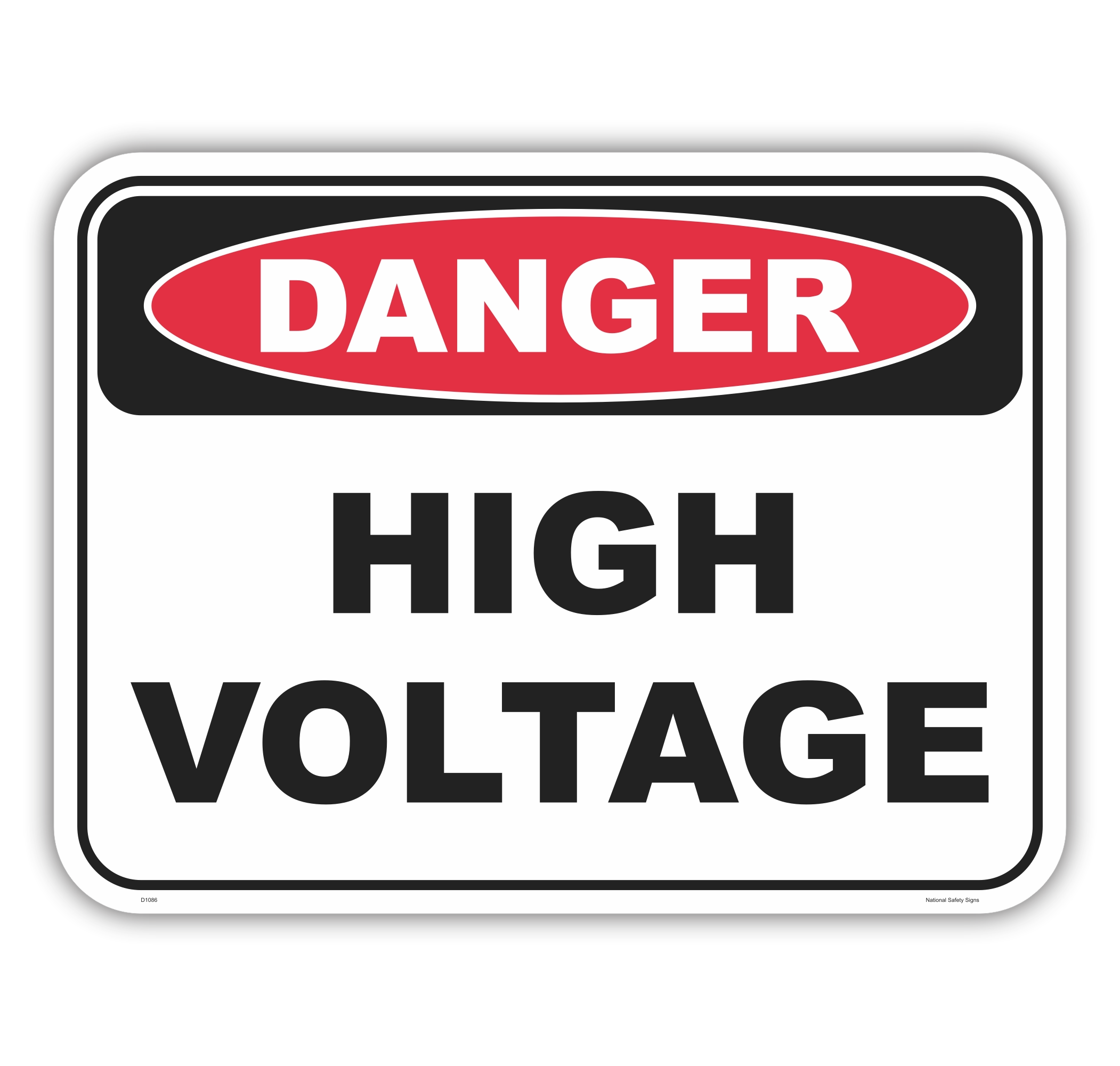 High Voltage Sign D1086