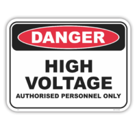 High Voltage Sign D1087