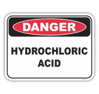 Hydrochloric Acid Sign D1091