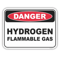 Hydrogen Gas Sign D1093