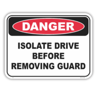 Isolate Drive Sign D1096