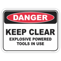 Danger keep clear safety sign - AS1319 compliant, National Safety Signs Australia