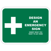 Custom emergency safety sign - AS1319 compliant, National Safety Signs Australia
