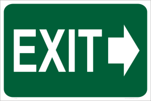 Emergency Exit Right Sign E1206 - National Safety Signs