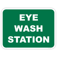 Emergency eye wash station safety sign - AS1319 compliant, National Safety Signs Australia