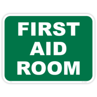 Emergency first aid room station safety sign - AS1319 compliant, National Safety Signs Australia
