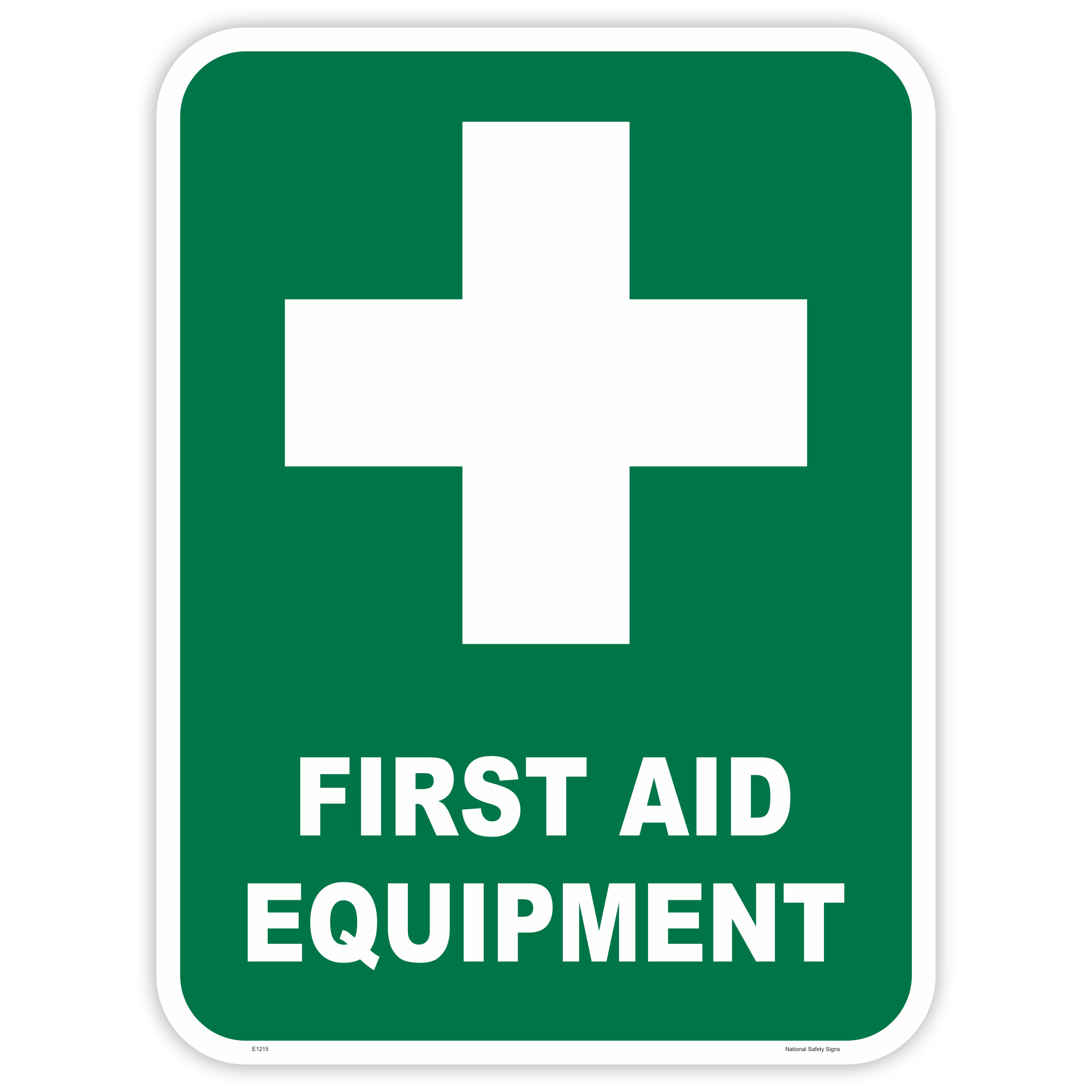 First aid equipment safety sign - AS1319 compliant, National Safety Signs Australia