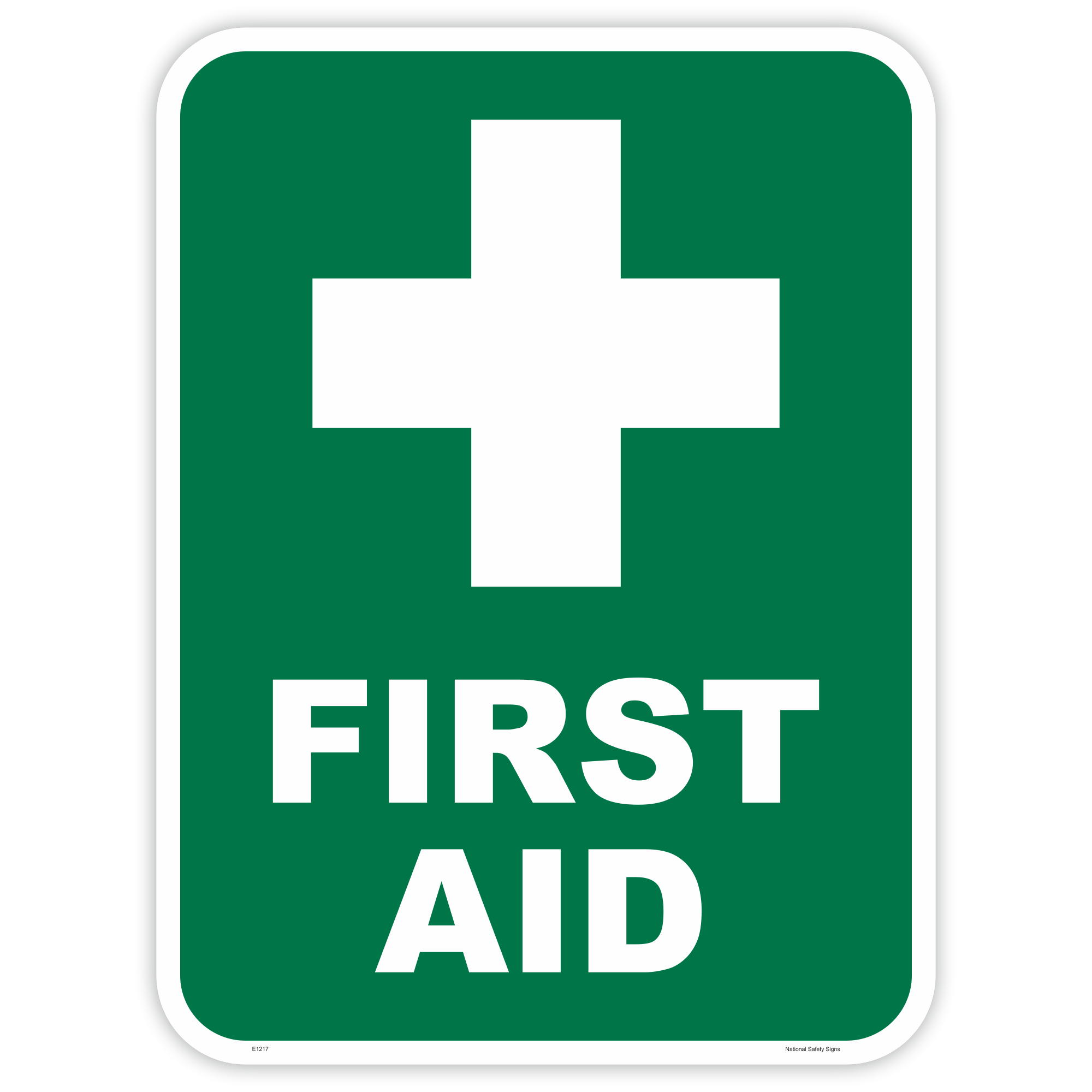 First aid safety sign - AS1319 compliant, National Safety Signs Australia