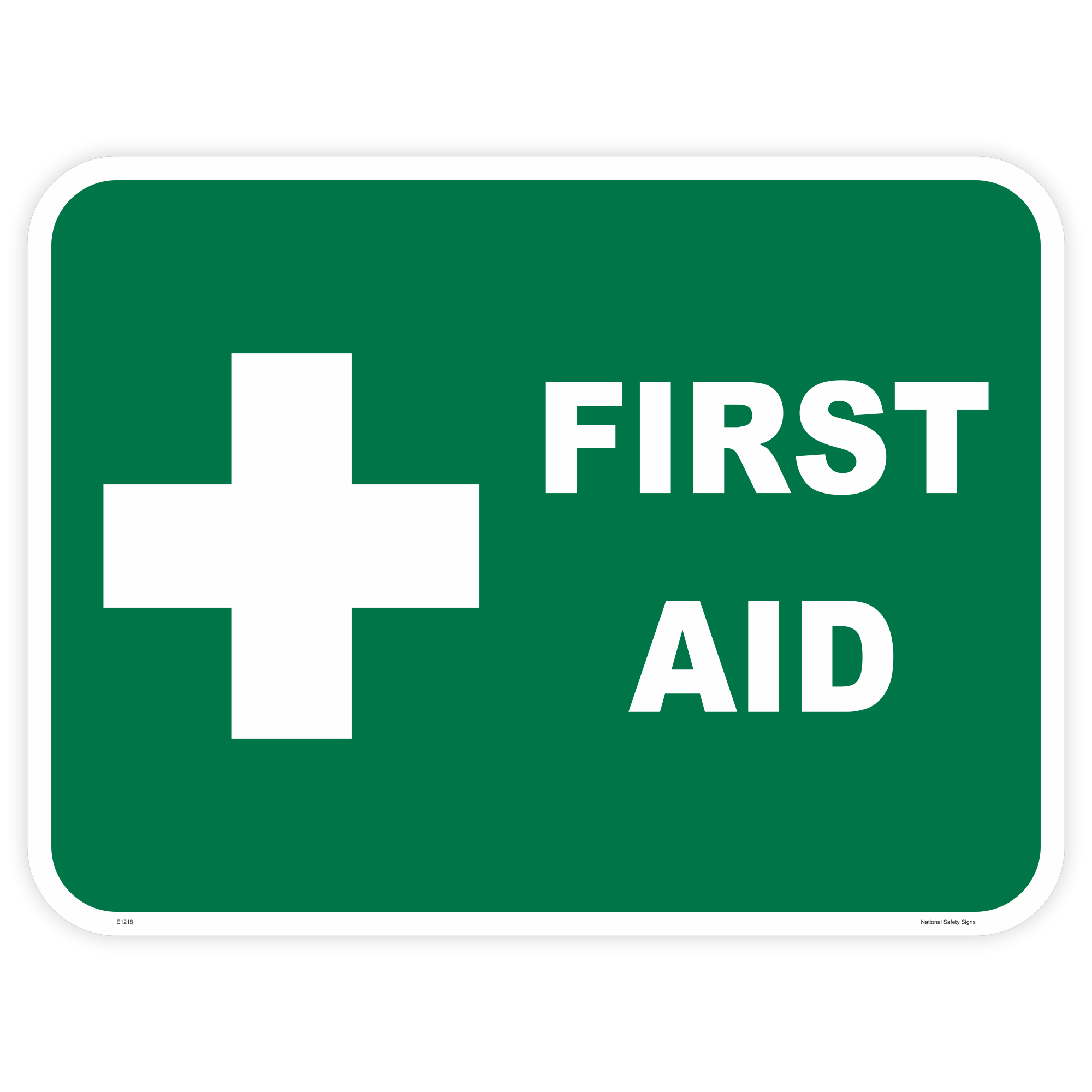 First aid safety sign - AS1319 compliant, National Safety Signs Australia
