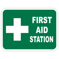First aid station safety sign - AS1319 compliant, National Safety Signs Australia
