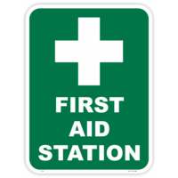 First aid station safety sign - AS1319 compliant, National Safety Signs Australia