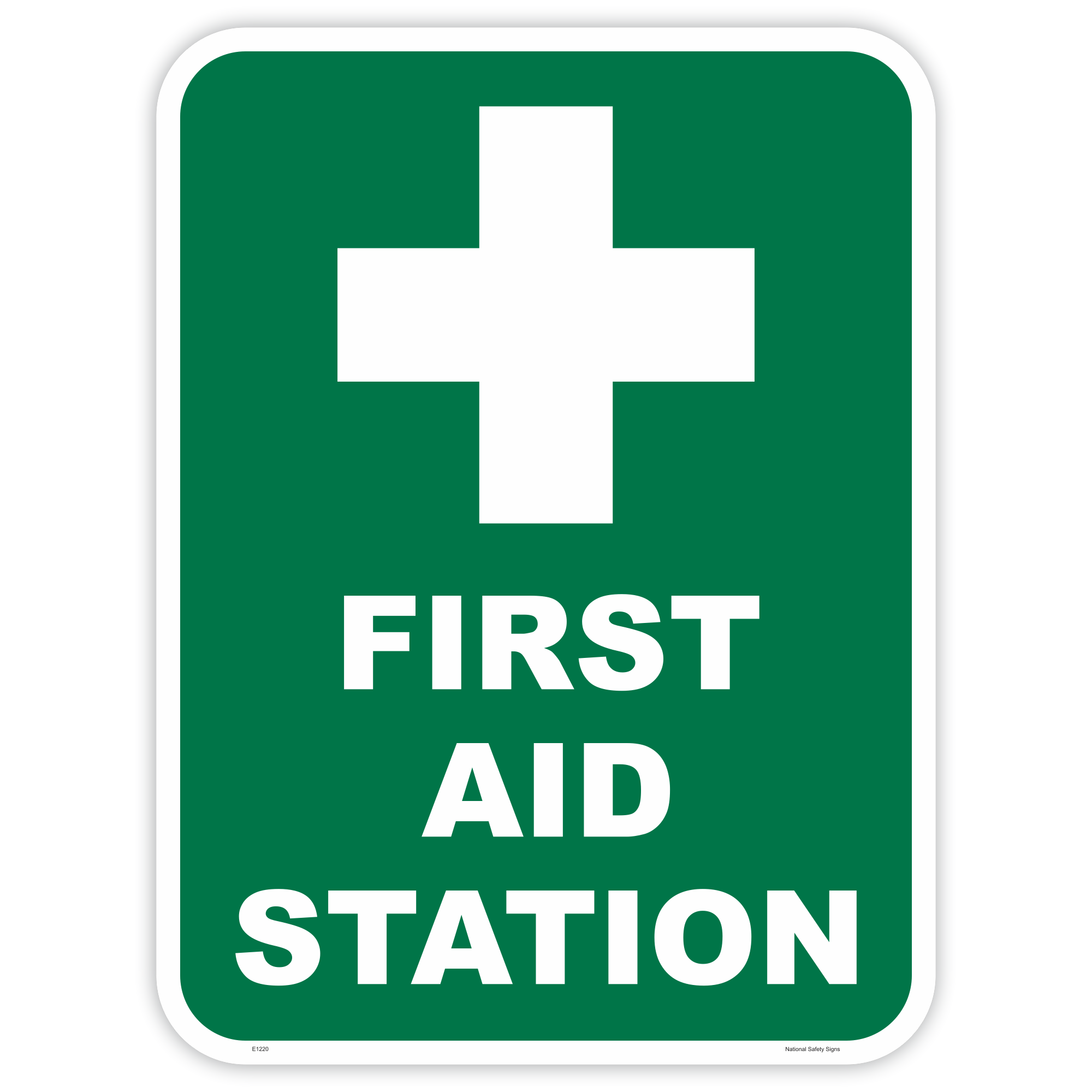 First aid station safety sign - AS1319 compliant, National Safety Signs Australia
