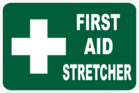 First Aid Stretcher sign