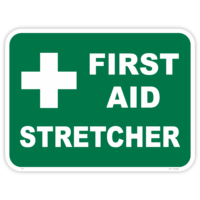 First aid stretcher safety sign - AS1319 compliant, National Safety Signs Australia