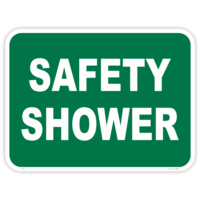 Safety shower safety sign - AS1319 compliant, National Safety Signs Australia