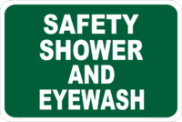 safety shower and eye wash