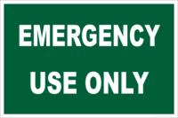 emergency use only