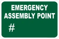 Emergency Assembly Point  sign    E1260