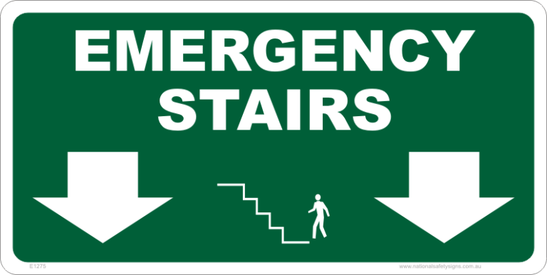 Emergency Exit Sign Emergency Safety Signs Australia